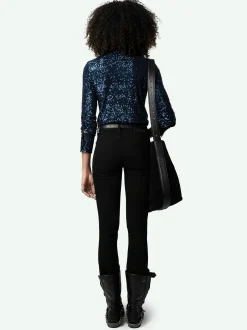 Sale Zadig & Voltaire Tawny Sequin Shirt Encre