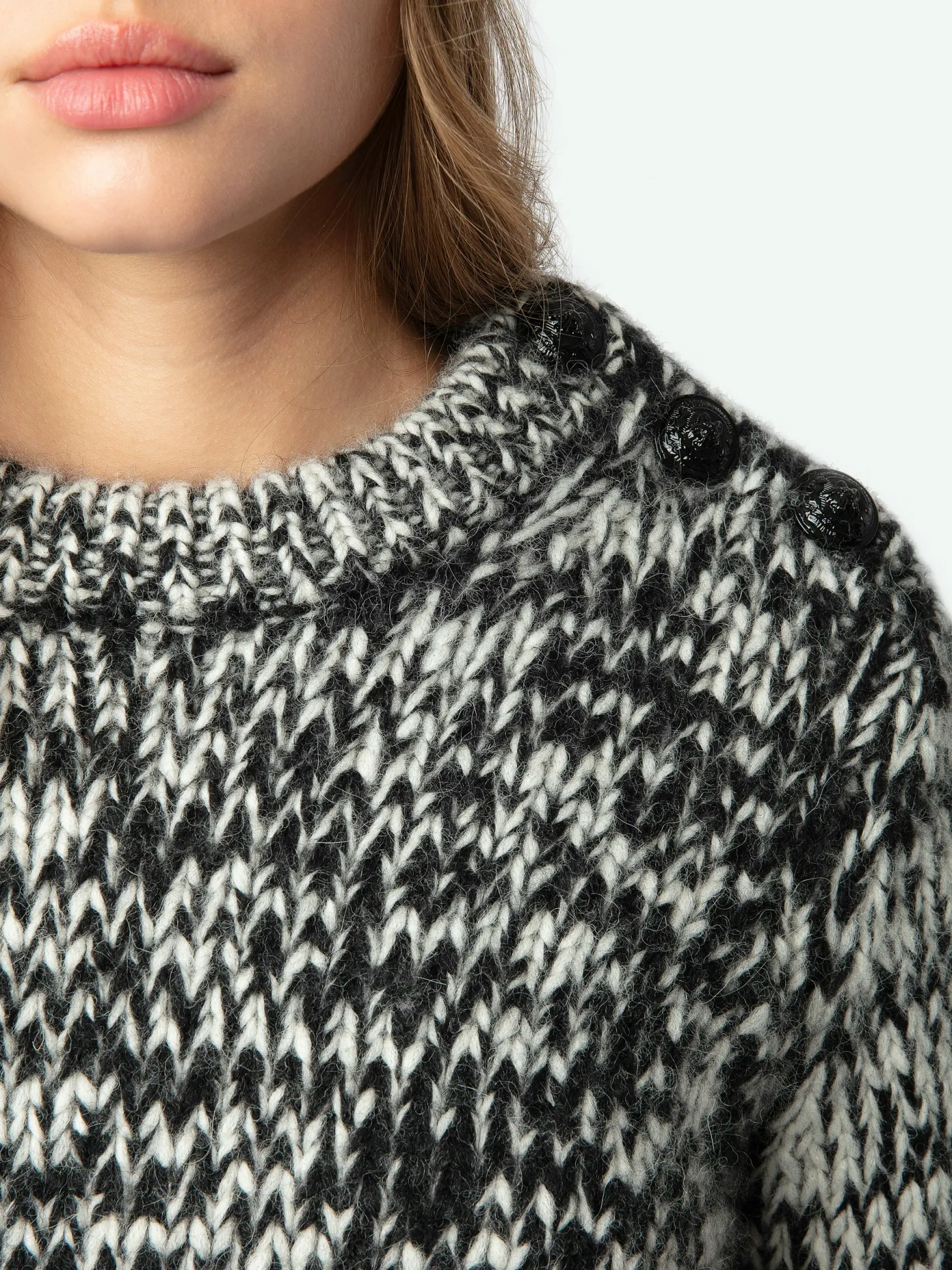 Fashion Zadig & Voltaire Teva SweaterNEW Black