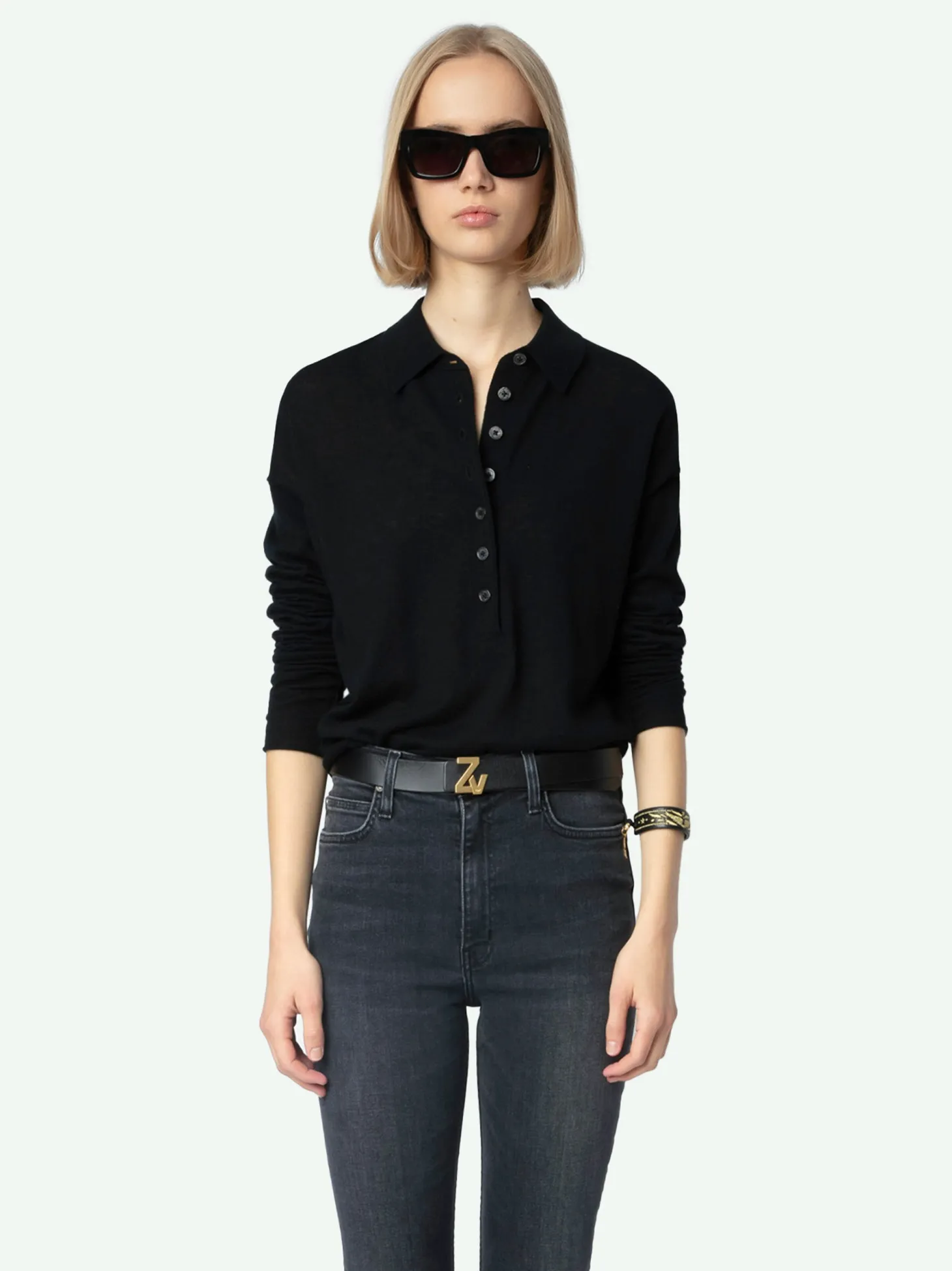 Cheap Zadig & Voltaire Tina Cropped Skinny Jeans Washedblack
