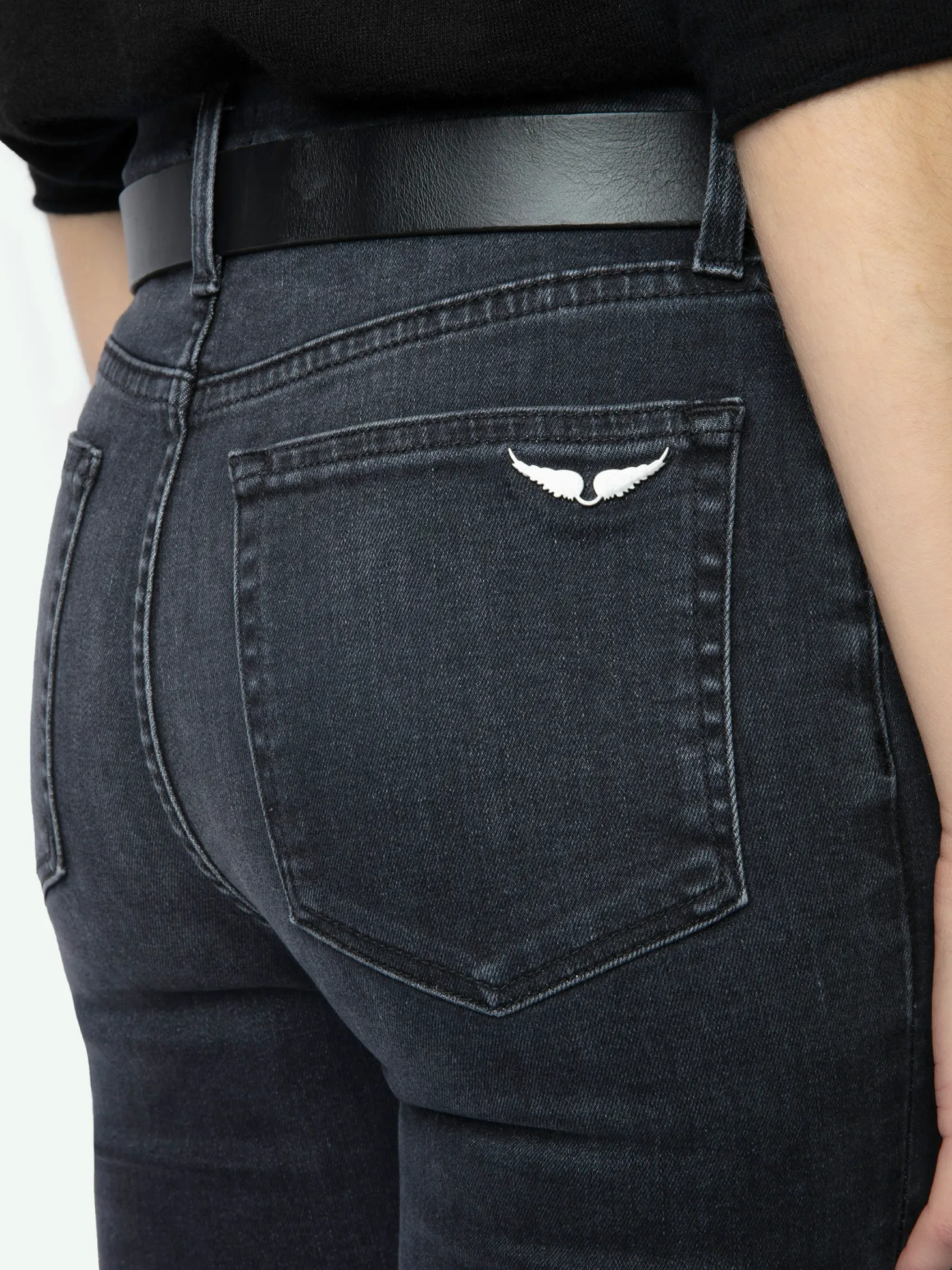 Cheap Zadig & Voltaire Tina Cropped Skinny Jeans Washedblack