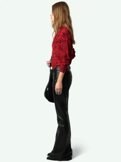 Online Zadig & Voltaire Tink BlouseNEW Crimson