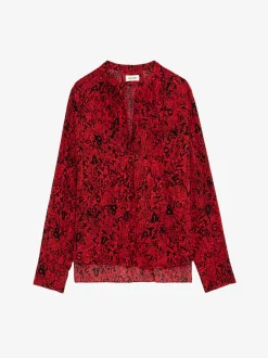 Online Zadig & Voltaire Tink BlouseNEW Crimson