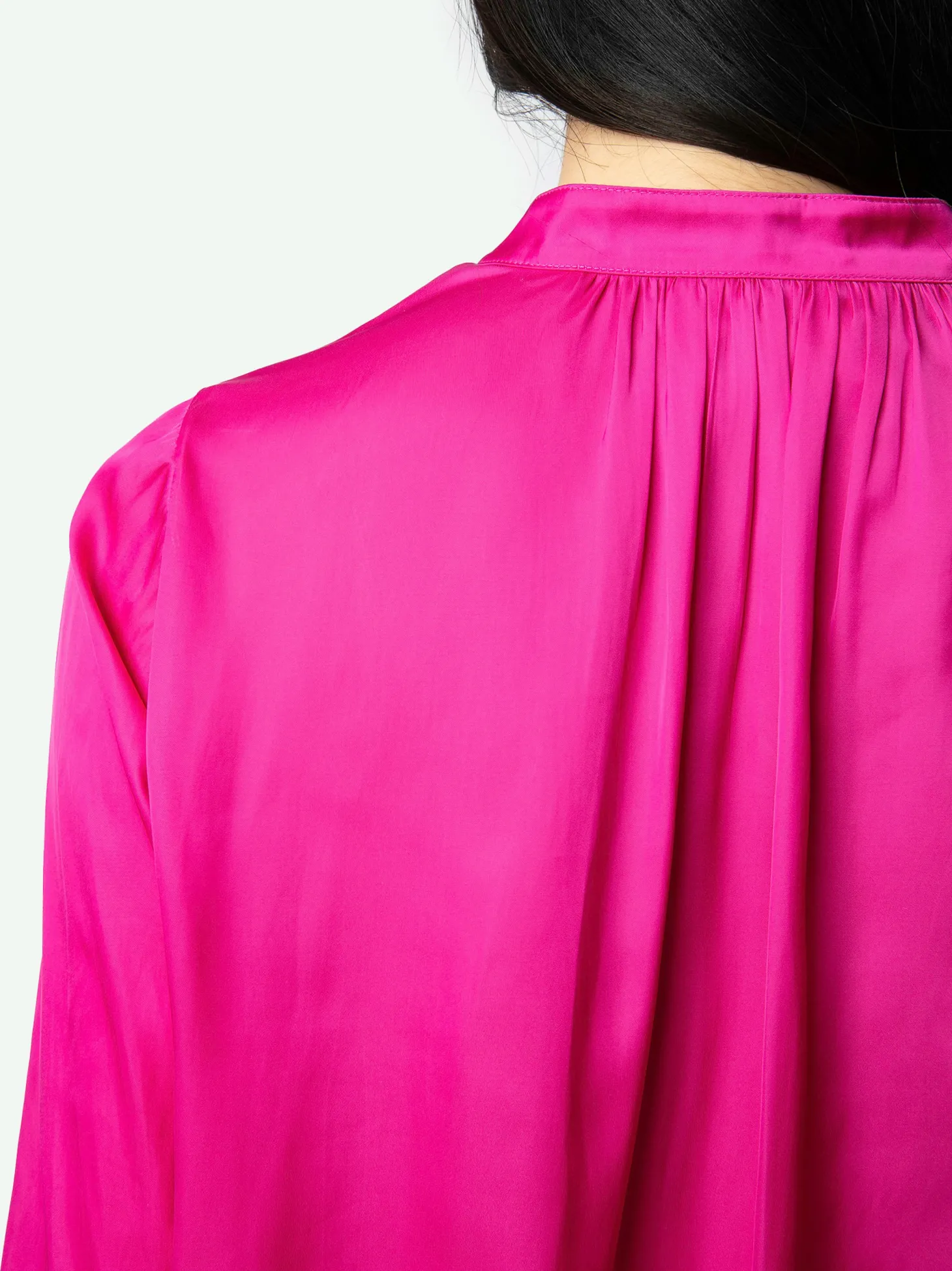 Sale Zadig & Voltaire Tink Satin BlouseNEW Clematis