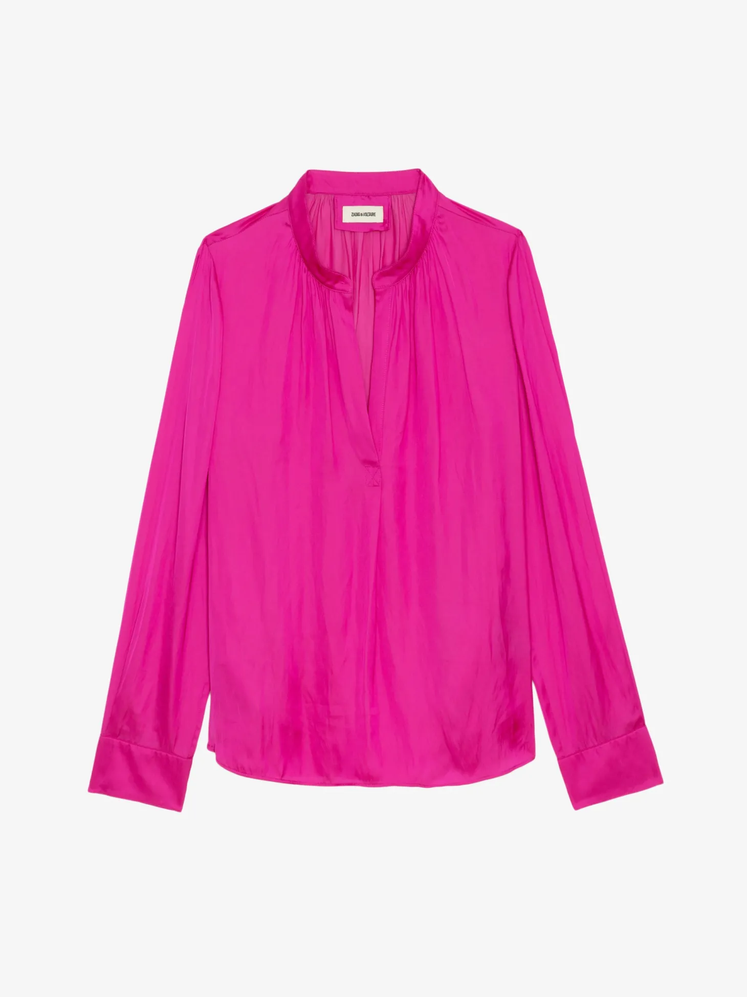 Sale Zadig & Voltaire Tink Satin BlouseNEW Clematis
