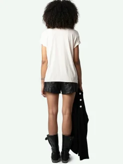 New Zadig & Voltaire Tommer Love Yourself Diamanté T-shirt Sweet