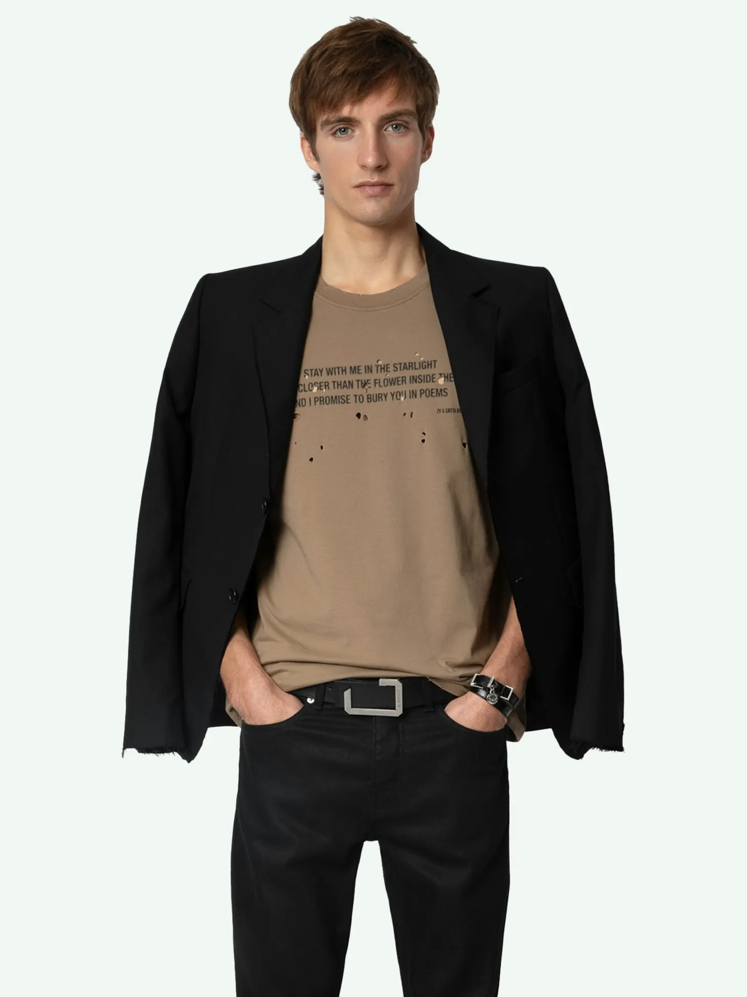 Cheap Zadig & Voltaire Tommy T-shirt Cereal