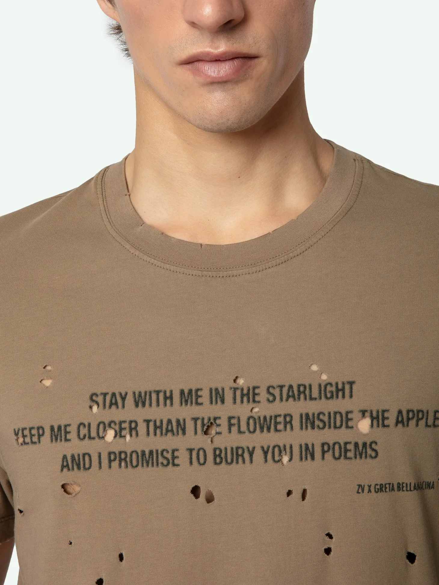 Cheap Zadig & Voltaire Tommy T-shirt Cereal