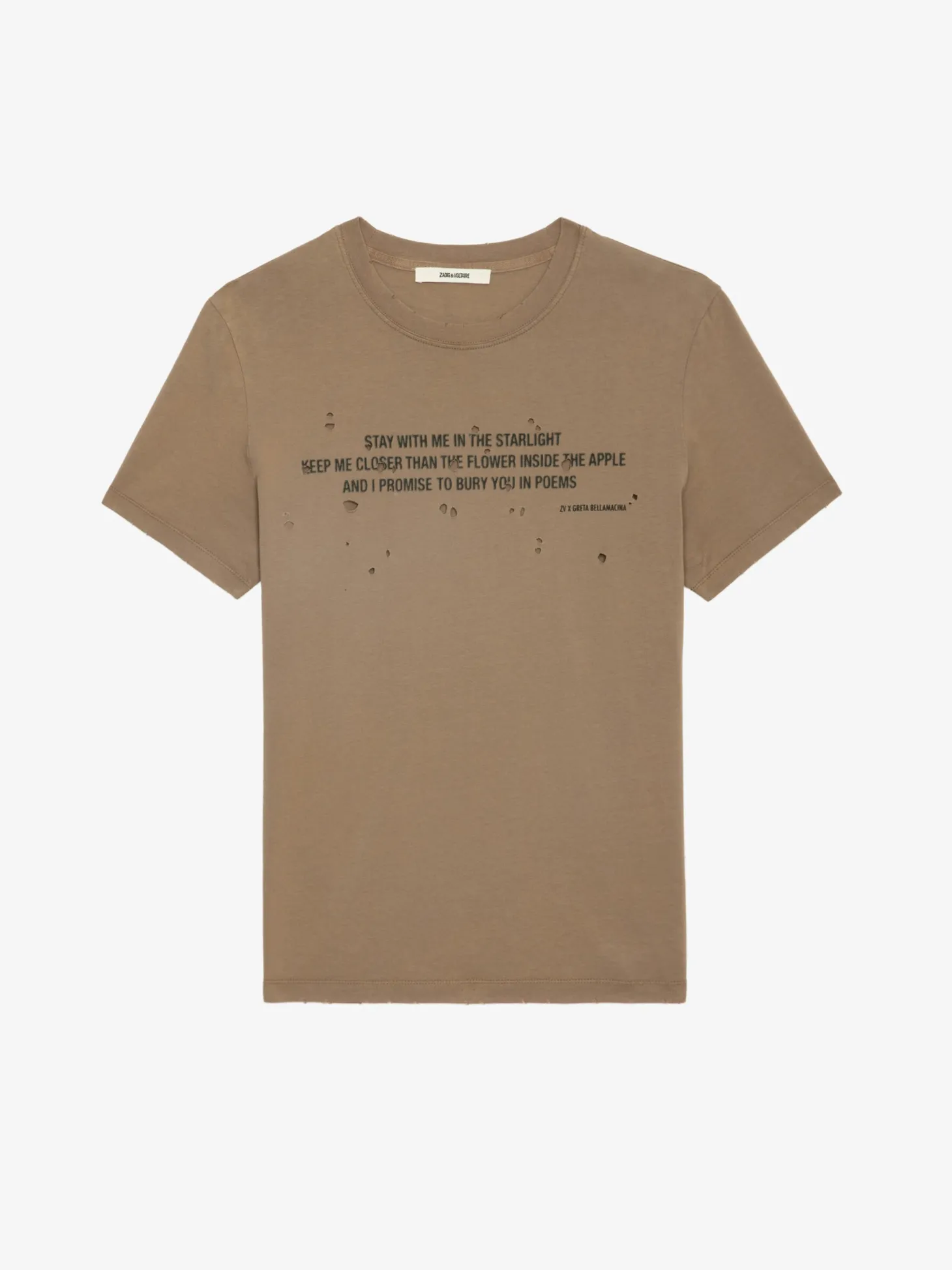 Cheap Zadig & Voltaire Tommy T-shirt Cereal