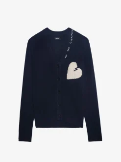 Shop Zadig & Voltaire Travia Cashmere CardiganNEW Encre