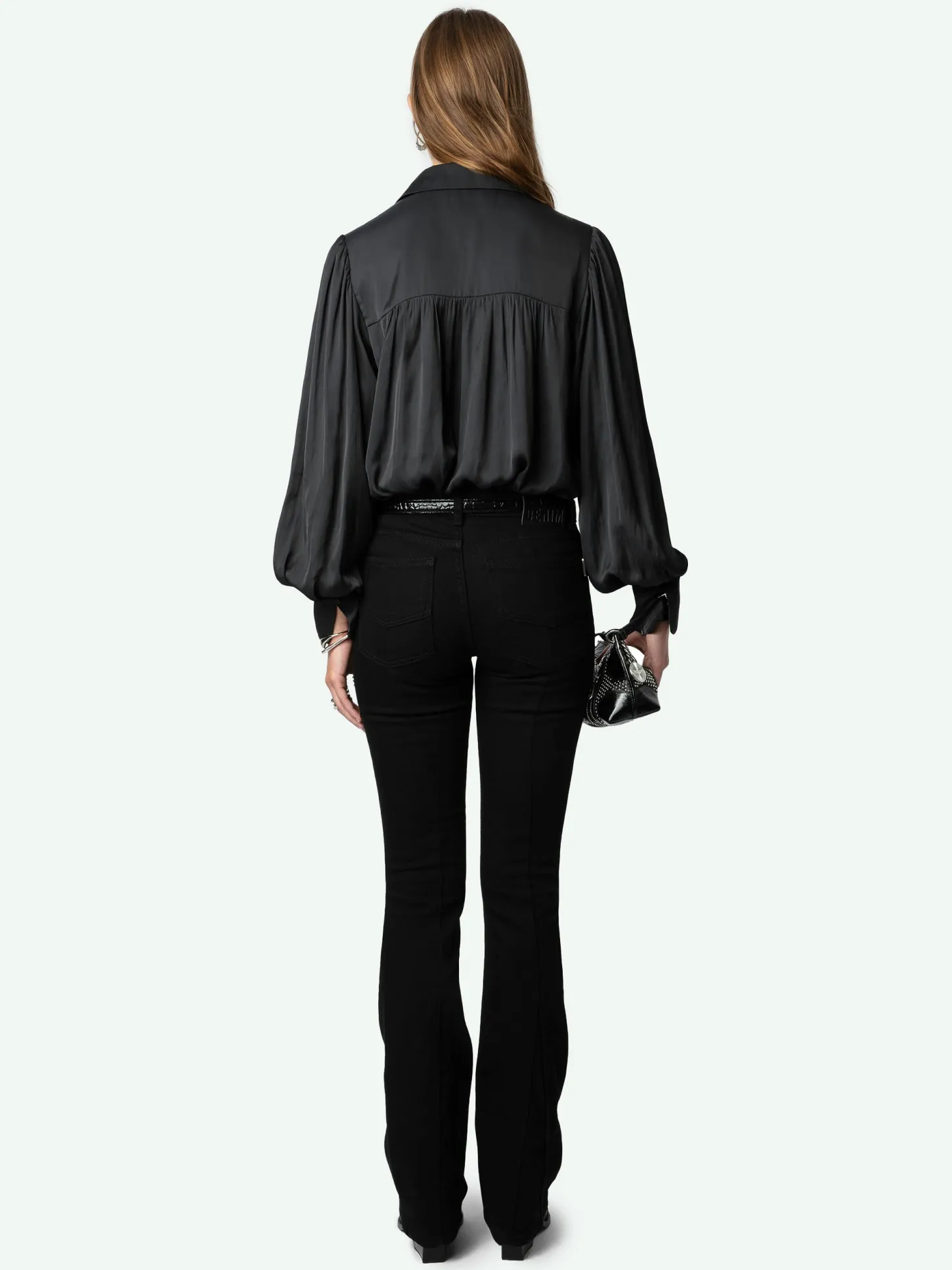 Flash Sale Zadig & Voltaire Trenta Satin Blouse Black