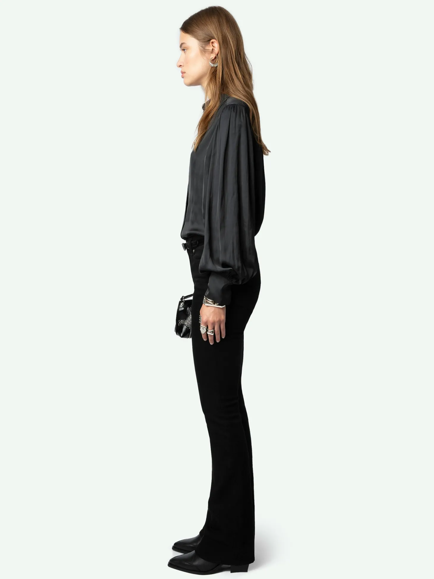 Flash Sale Zadig & Voltaire Trenta Satin Blouse Black