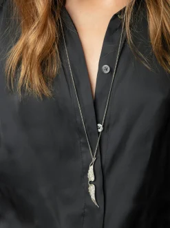 Flash Sale Zadig & Voltaire Trenta Satin Blouse Black