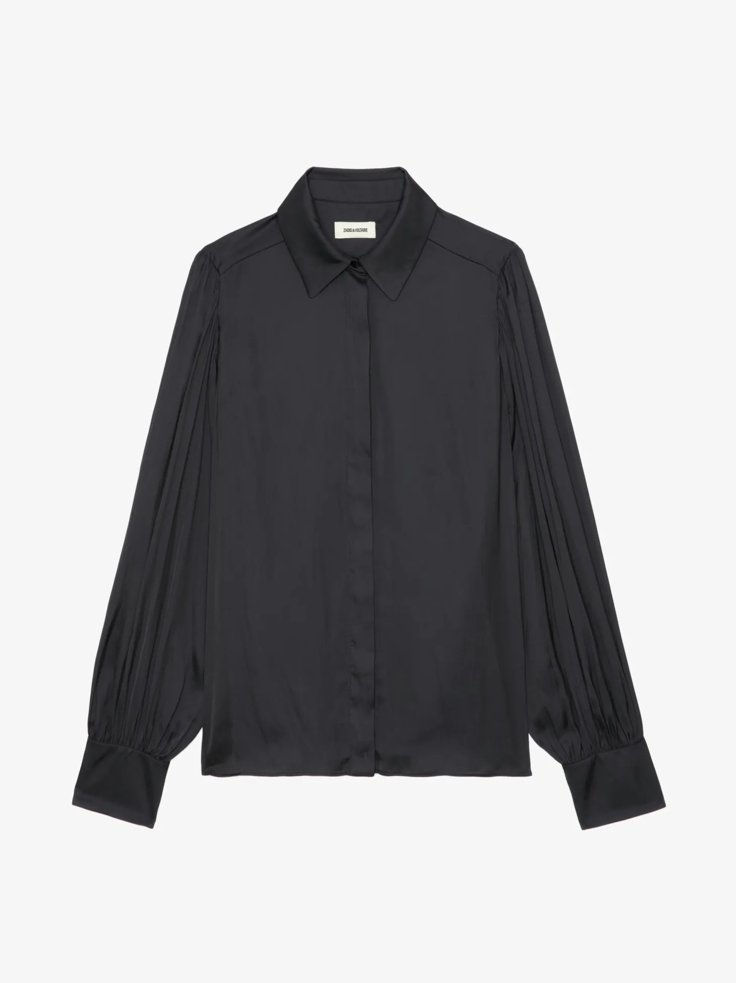 Flash Sale Zadig & Voltaire Trenta Satin Blouse Black