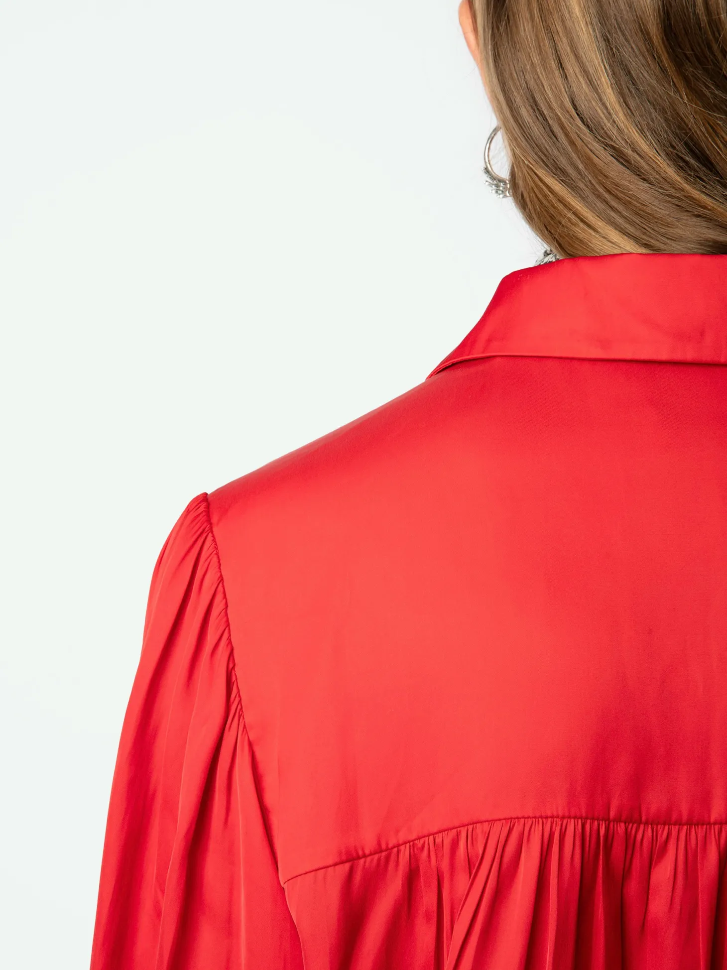 Flash Sale Zadig & Voltaire Trenta Satin BlouseNEW Cerise