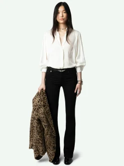 Clearance Zadig & Voltaire Trenta Satin BlouseNEW Judo