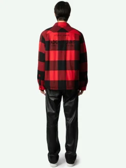 Clearance Zadig & Voltaire Trop OvershirtNEW Crimson