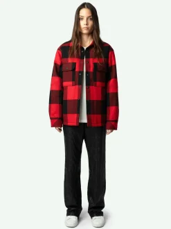 Clearance Zadig & Voltaire Trop OvershirtNEW Crimson