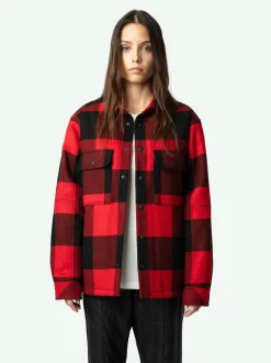Clearance Zadig & Voltaire Trop OvershirtNEW Crimson