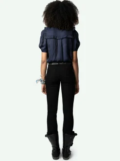New Zadig & Voltaire Twity Satin Top Sailor