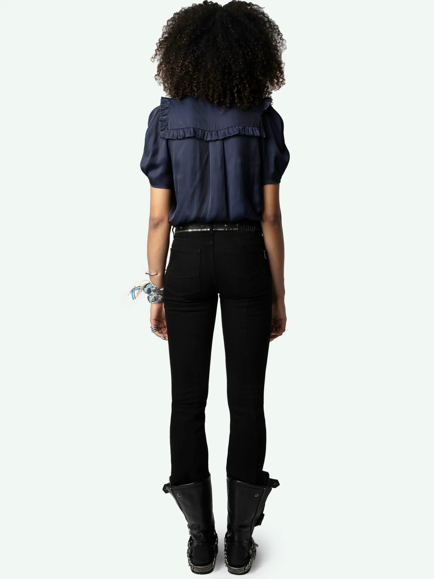 New Zadig & Voltaire Twity Satin Top Sailor