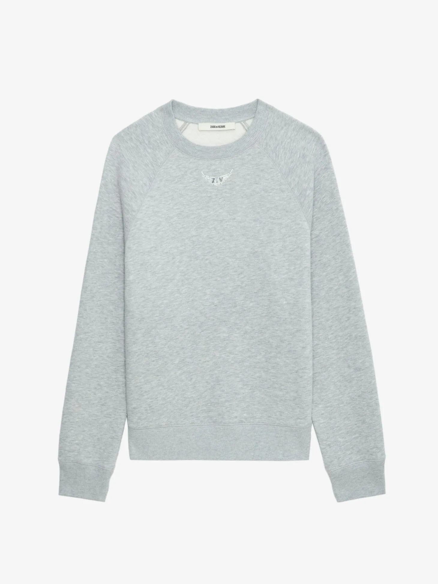Hot Zadig & Voltaire Upper Diamante Wings Sweatshirt Grischineclair
