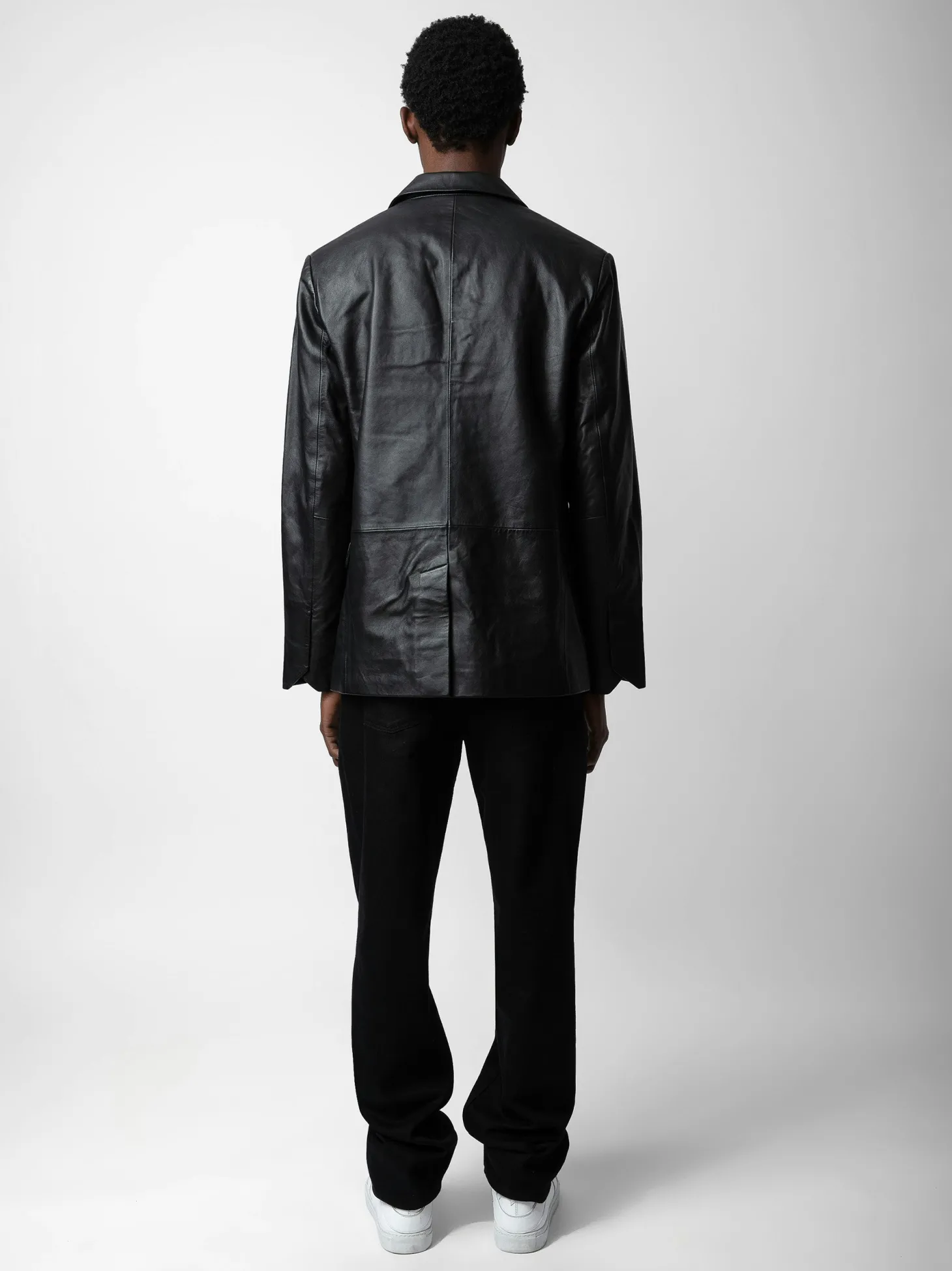 Cheap Zadig & Voltaire Valfried Leather Blazer Black