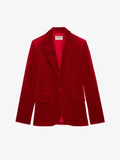 Clearance Zadig & Voltaire Vavy BlazerNEW Velvet