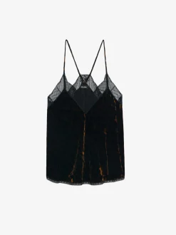 Shop Zadig & Voltaire Velvet Christy CamisoleNEW Cognac