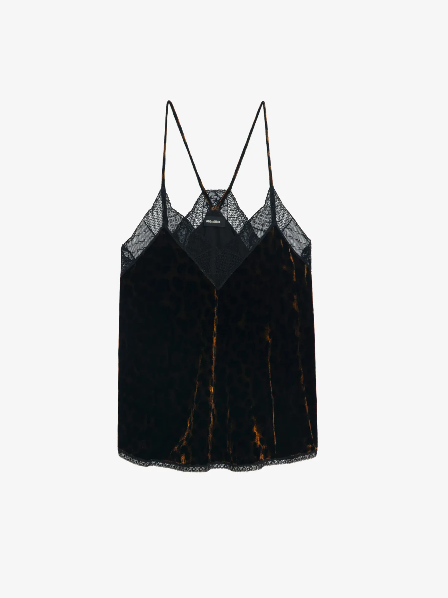 Shop Zadig & Voltaire Velvet Christy CamisoleNEW Cognac