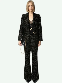 Store Zadig & Voltaire Velvet Valse BlazerNEW Black