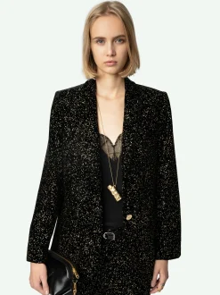 Store Zadig & Voltaire Velvet Valse BlazerNEW Black