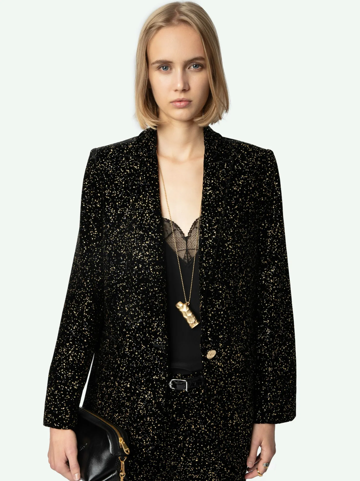Store Zadig & Voltaire Velvet Valse BlazerNEW Black
