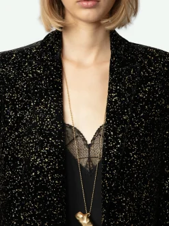 Store Zadig & Voltaire Velvet Valse BlazerNEW Black