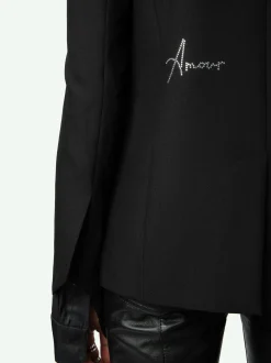 Flash Sale Zadig & Voltaire Very Diamanté Blazer Black