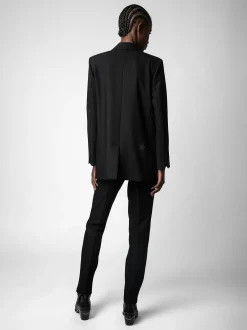 Best Zadig & Voltaire Viva Strass Star BlazerICONIC Black