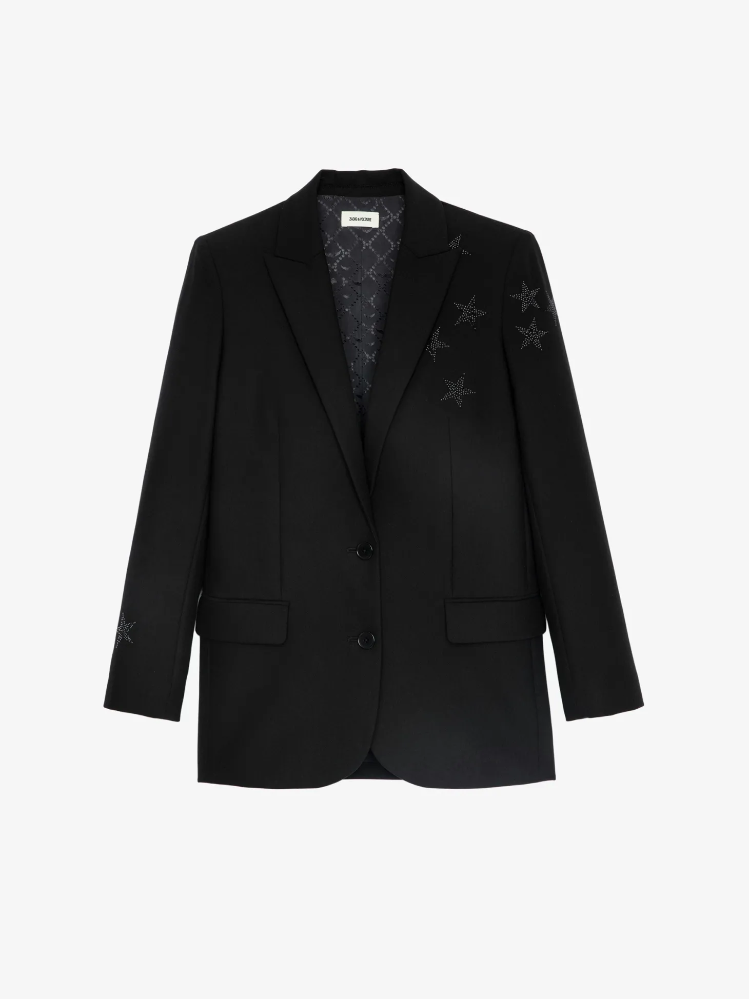 Best Zadig & Voltaire Viva Strass Star BlazerICONIC Black