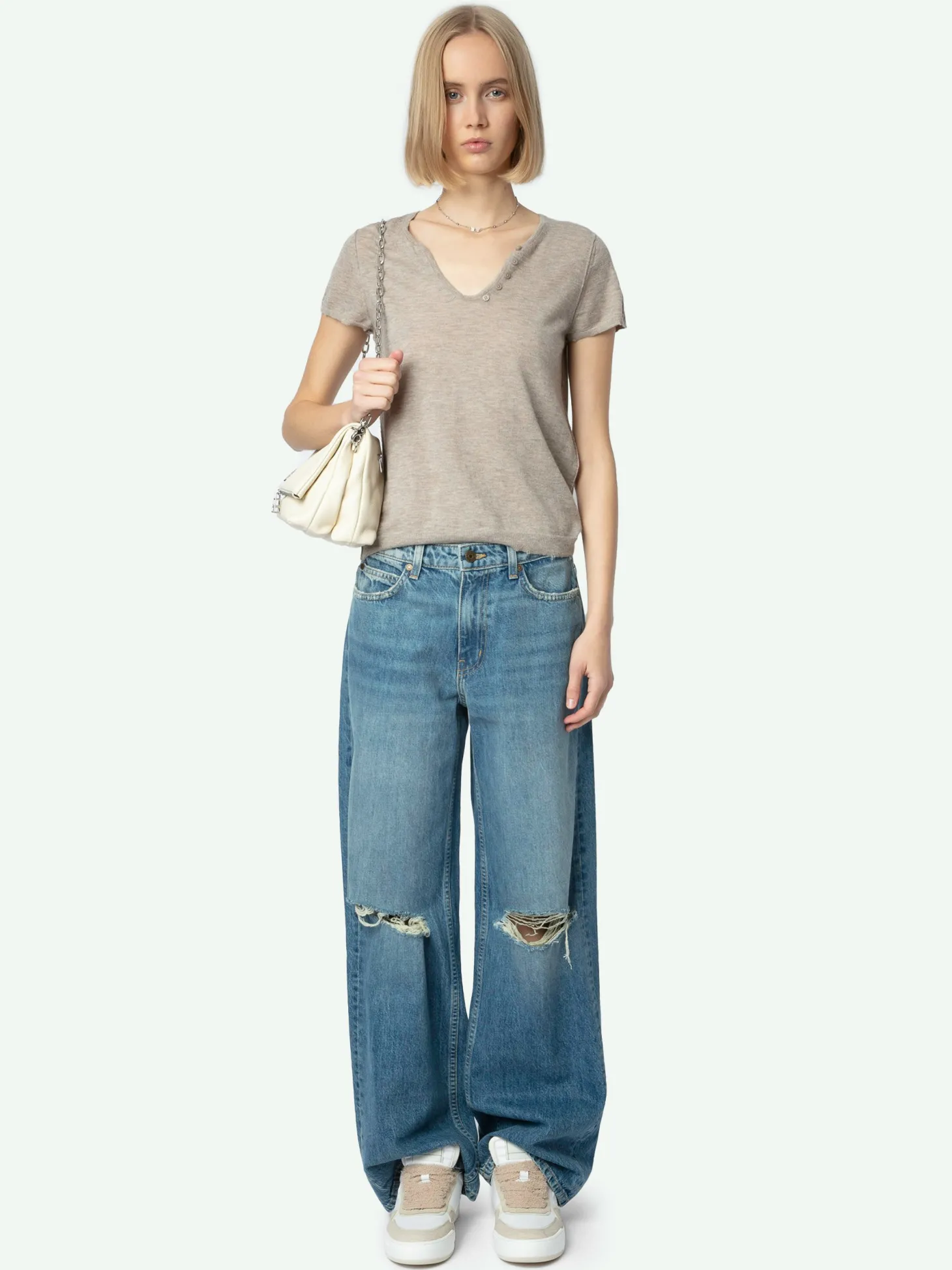 Store Zadig & Voltaire Whitney Wide Leg Jeans Mediumwash