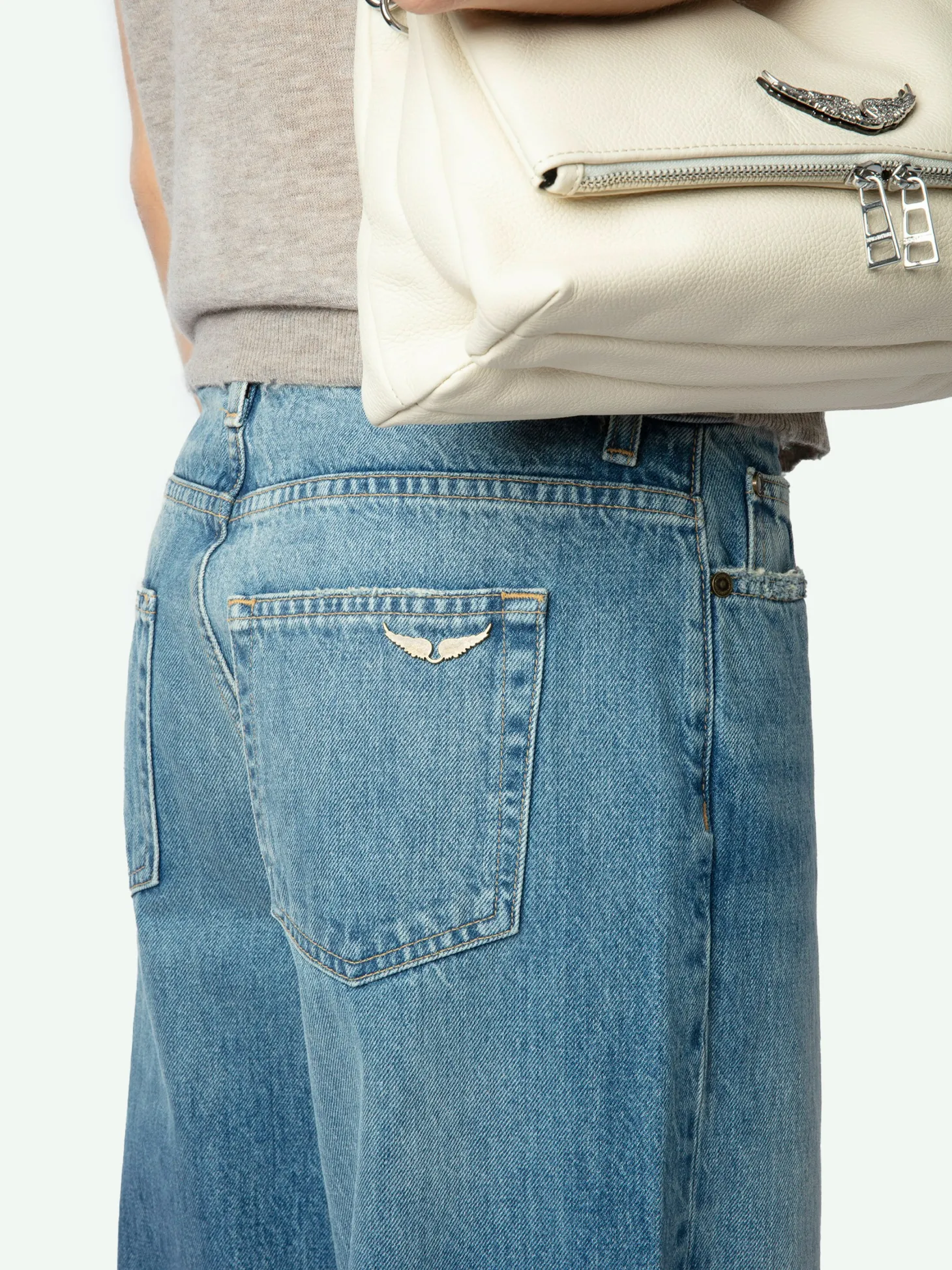 Store Zadig & Voltaire Whitney Wide Leg Jeans Mediumwash