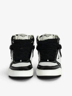 Outlet Zadig & Voltaire Wings High-Top SneakersNEW Black