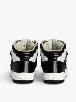 Outlet Zadig & Voltaire Wings High-Top SneakersNEW Black
