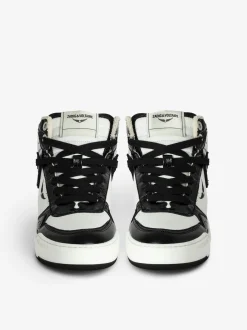 Outlet Zadig & Voltaire Wings High-Top SneakersNEW Black