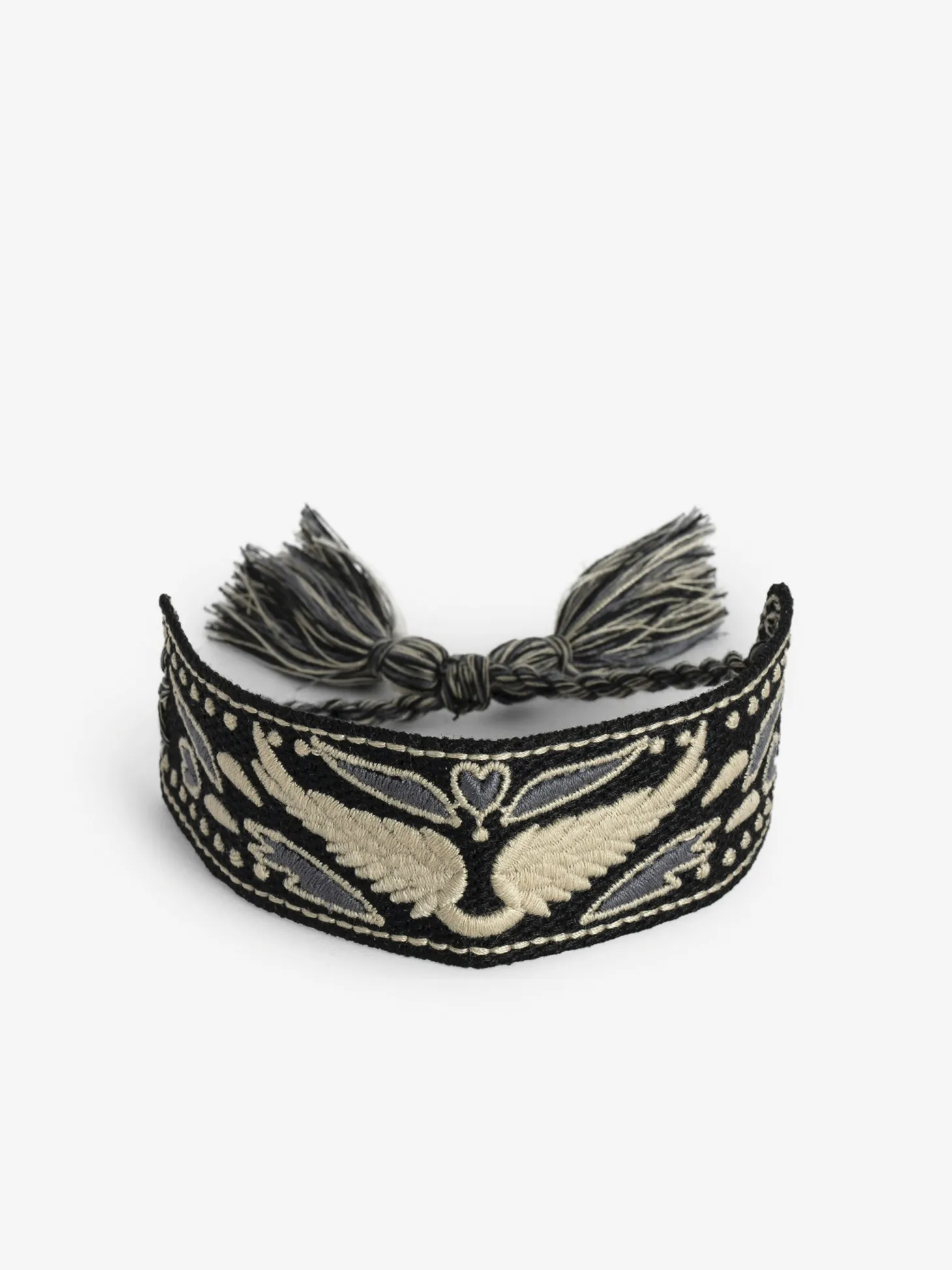 Outlet Zadig & Voltaire Woven Zadig BraceletNEW Black