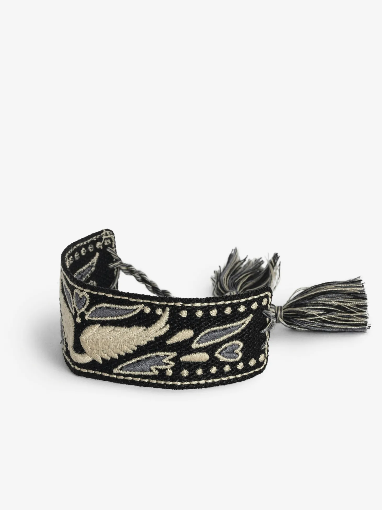 Outlet Zadig & Voltaire Woven Zadig BraceletNEW Black