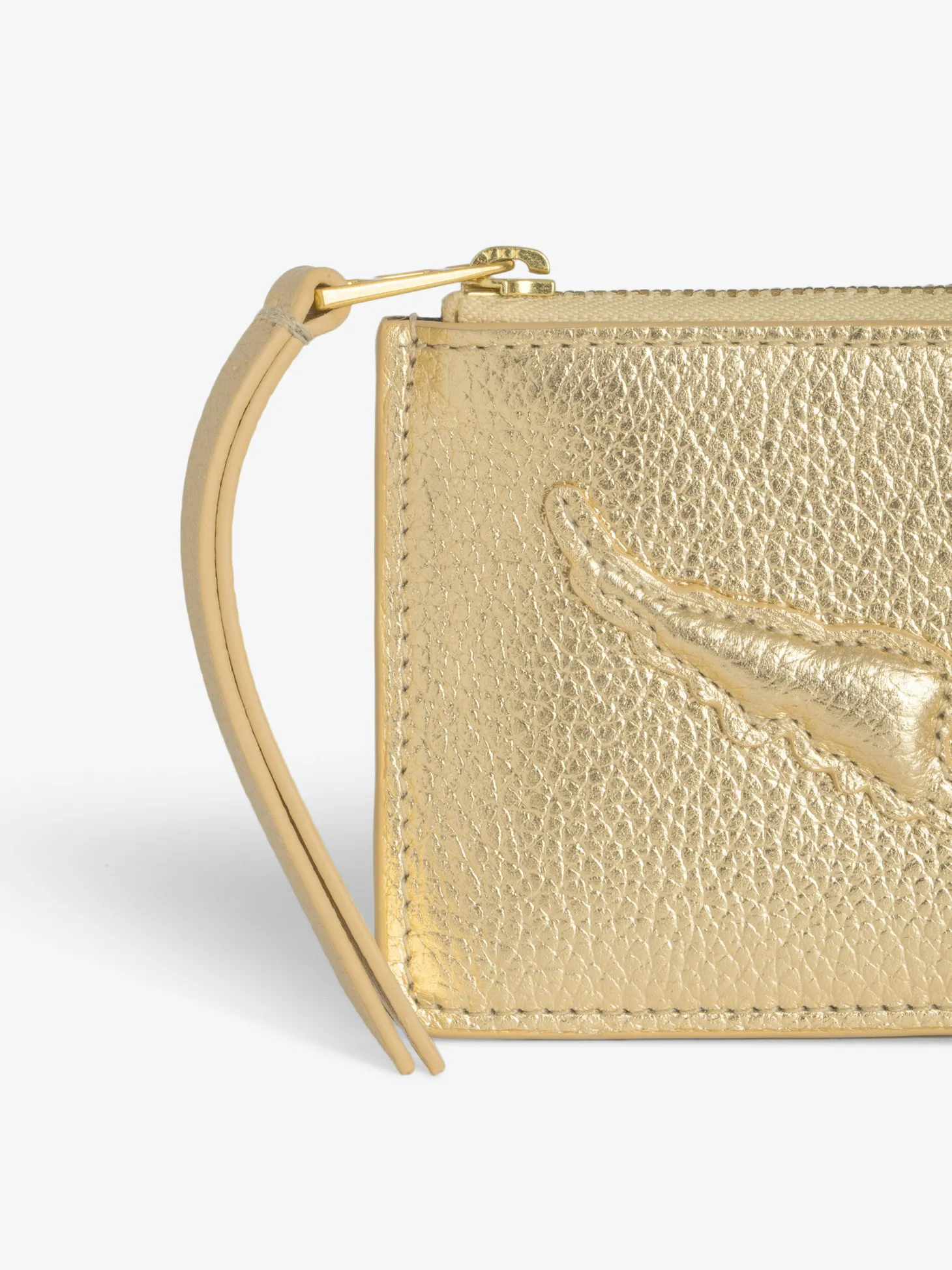 Hot Zadig & Voltaire ZV Card Card Holder Gold
