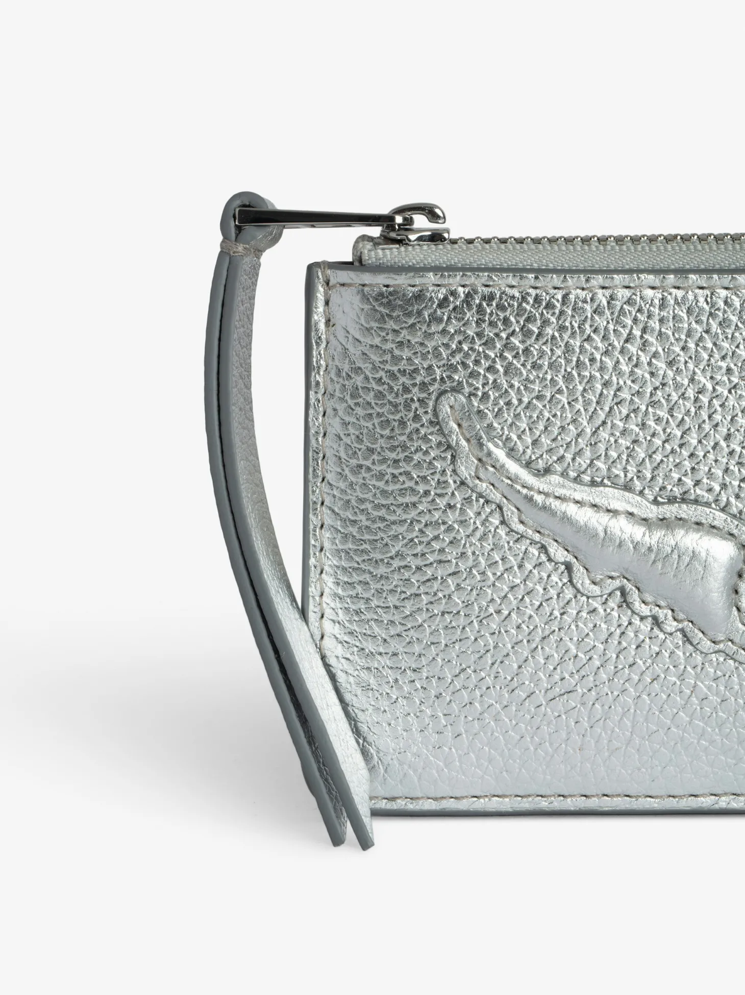 Fashion Zadig & Voltaire ZV Card Card Holder Silver
