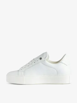 Sale Zadig & Voltaire ZV1747 La Flash Low-Top Platform Sneakers White