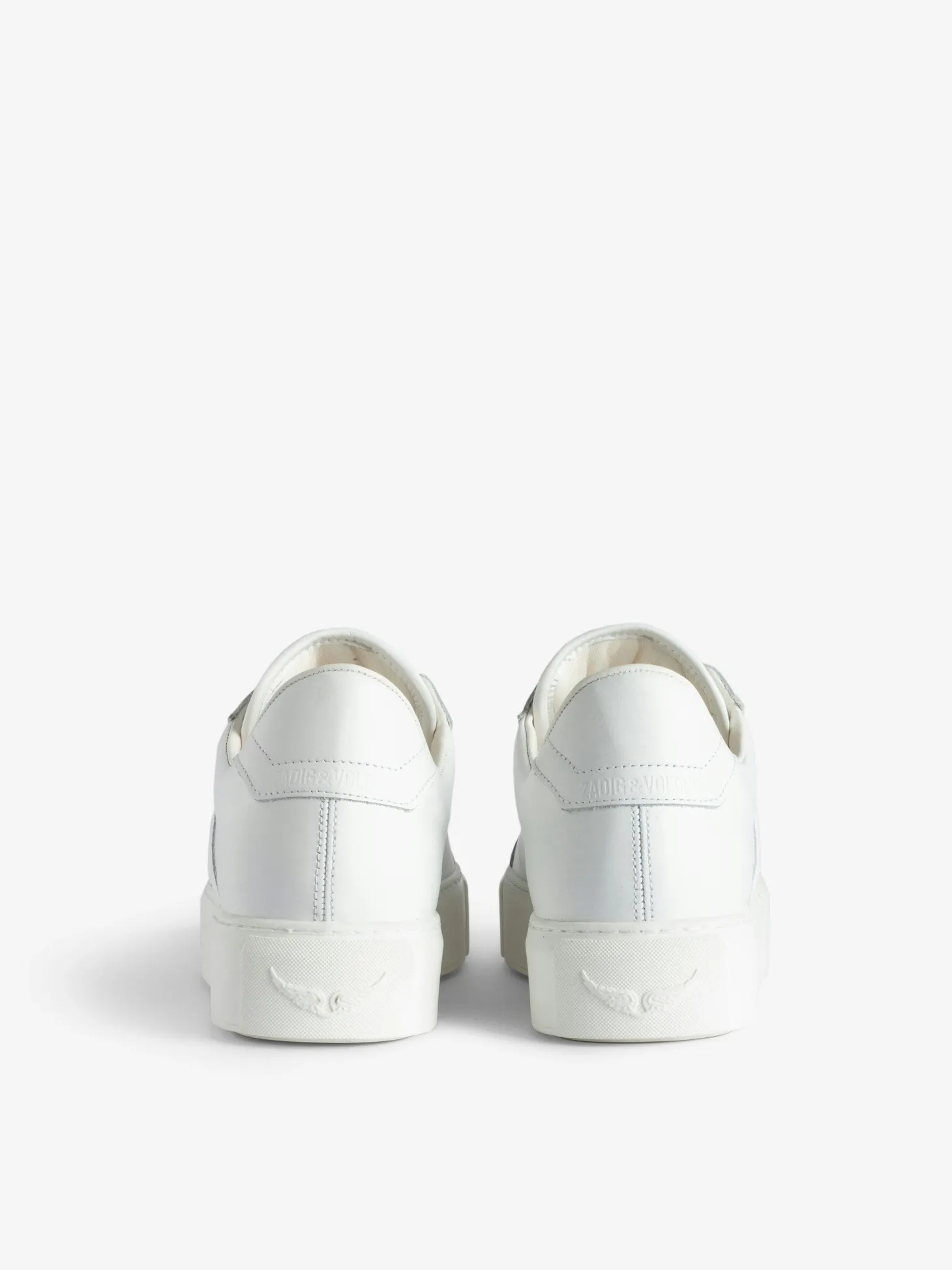 Sale Zadig & Voltaire ZV1747 La Flash Low-Top Platform Sneakers White