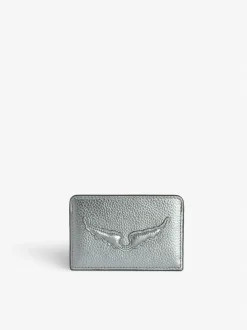Shop Zadig & Voltaire ZV Pass Card Holder Silver
