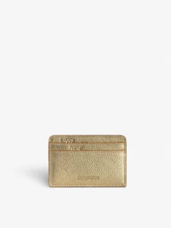 New Zadig & Voltaire ZV Pass Card HolderNEW Gold