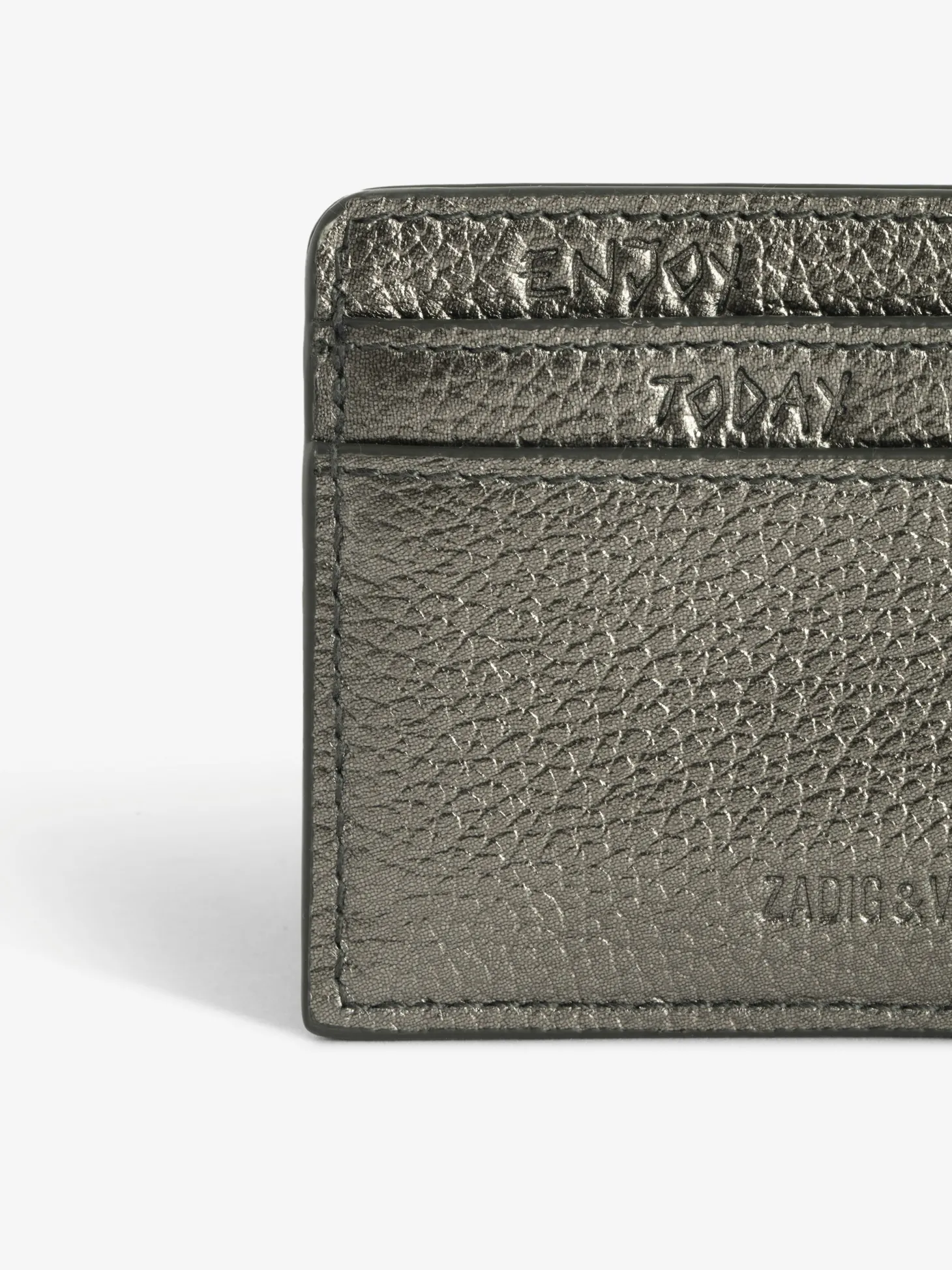Outlet Zadig & Voltaire ZV Pass Card HolderNEW Gun